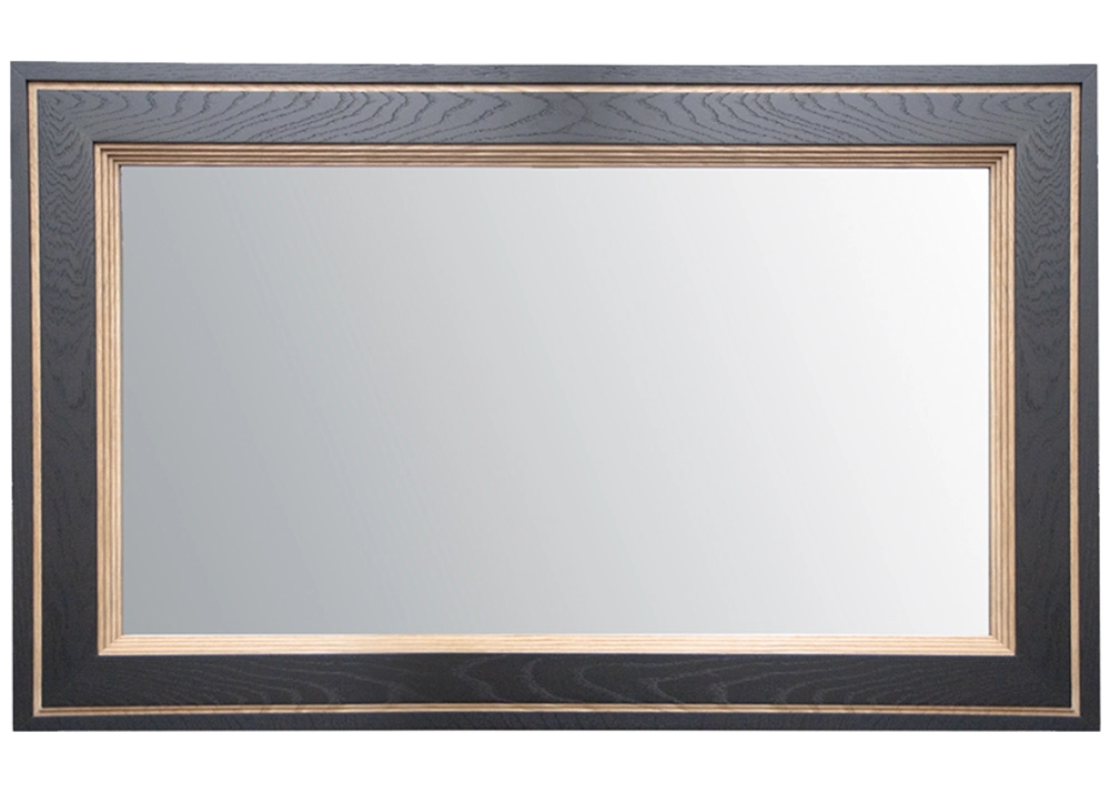 3Ditional Black and Original Oak Mirror TV Frames