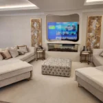 65 Curved Overmantle Gold Mirror TV