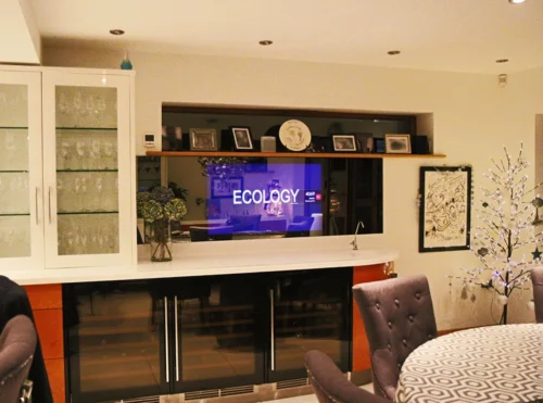 Bespoke Kitchen Mirror TV with 43 inch TV