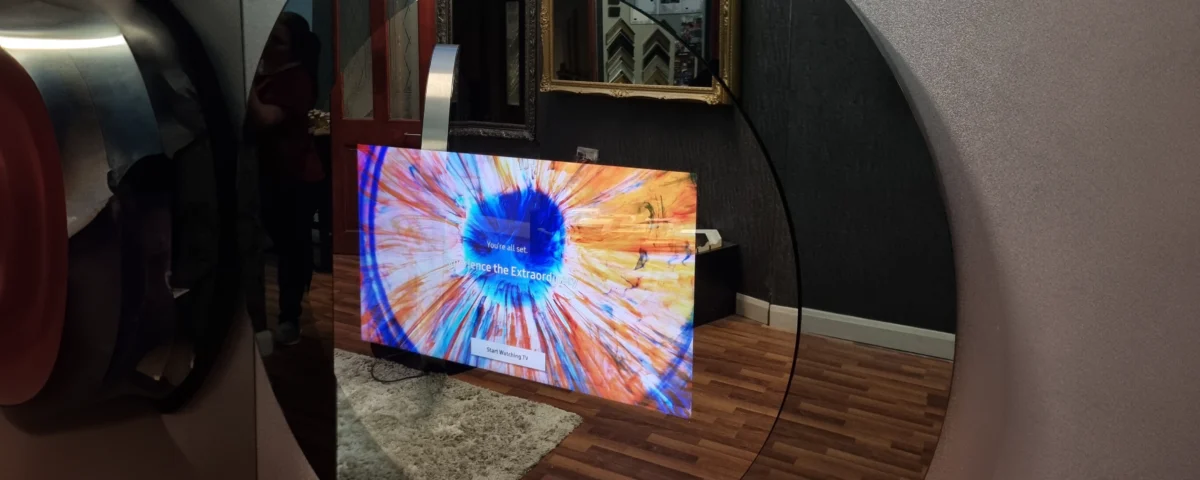 Double Glass Circular Mirror TV