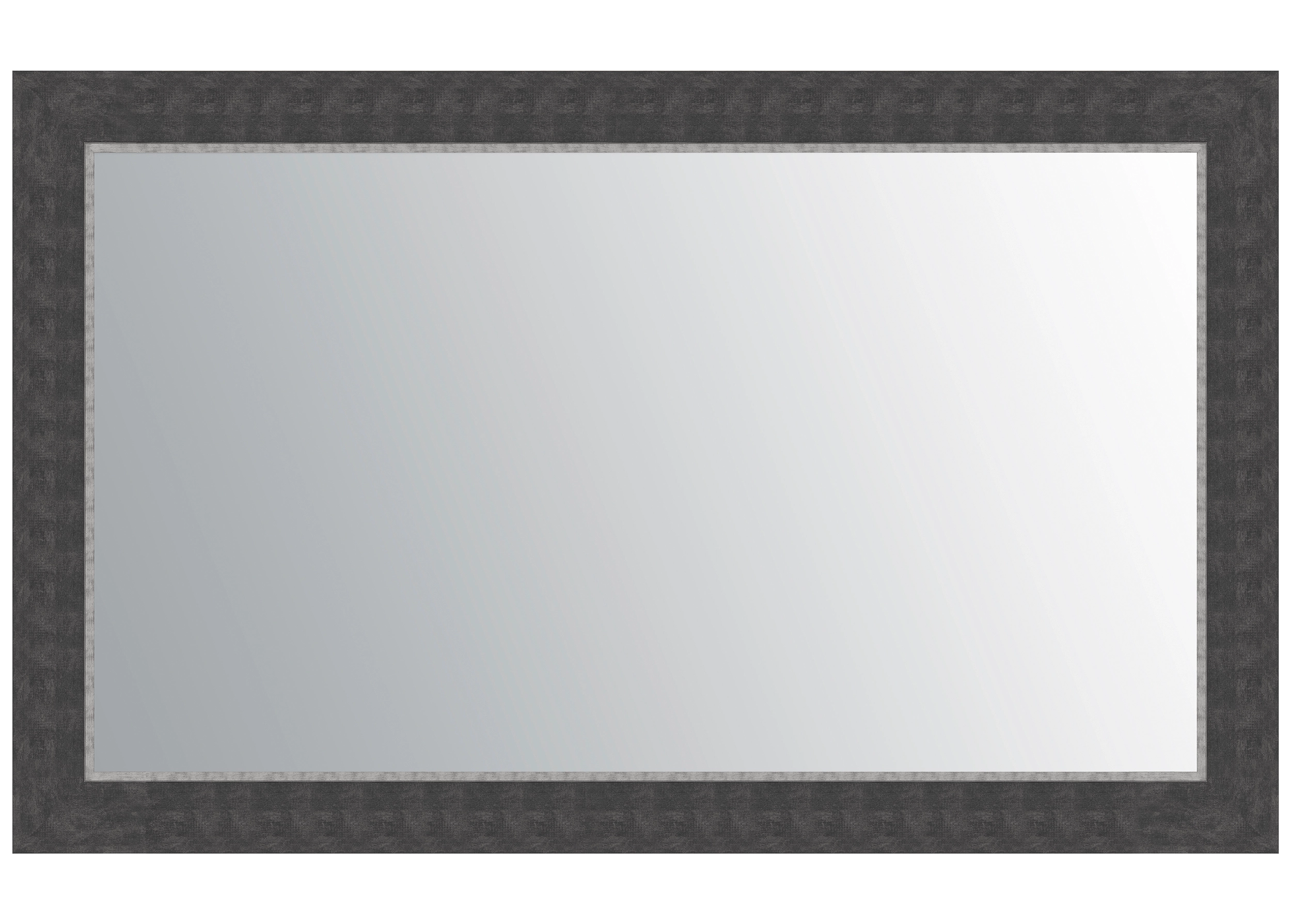 Jasmine Dark Grey Silver Trim Mirror TV Frame