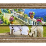 The La Classico Motorised Art TV Frame 1 La classico Brown Art TV Frame