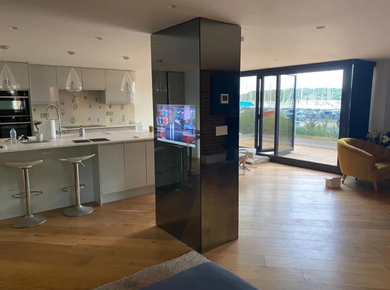 Mirror TV Kitchen Column