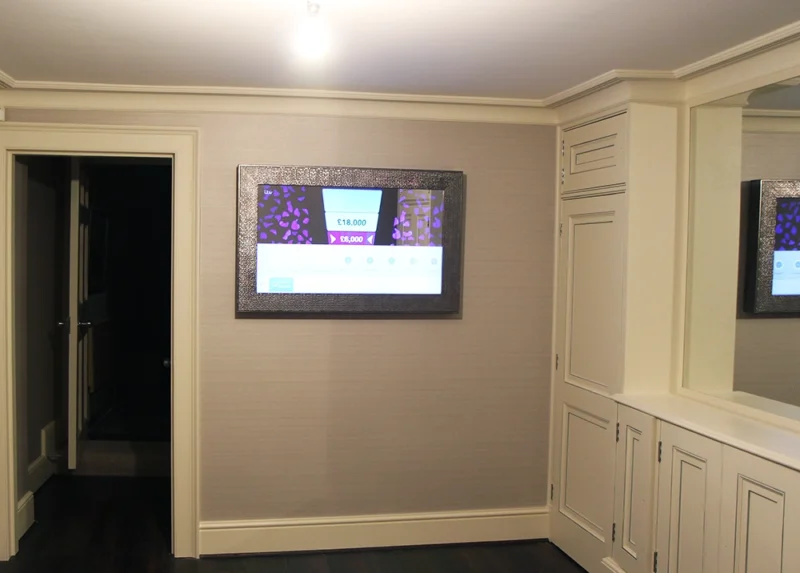 Mosaic Pewter MirrorTV with 40 inch TV