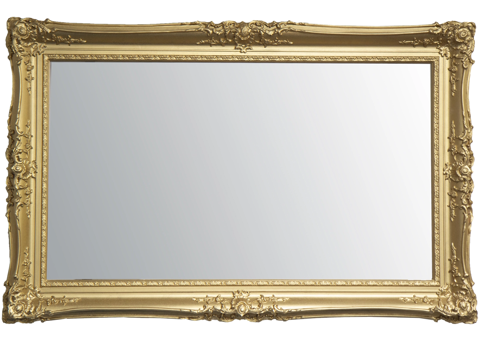 double swept gold Mirror TV Frame